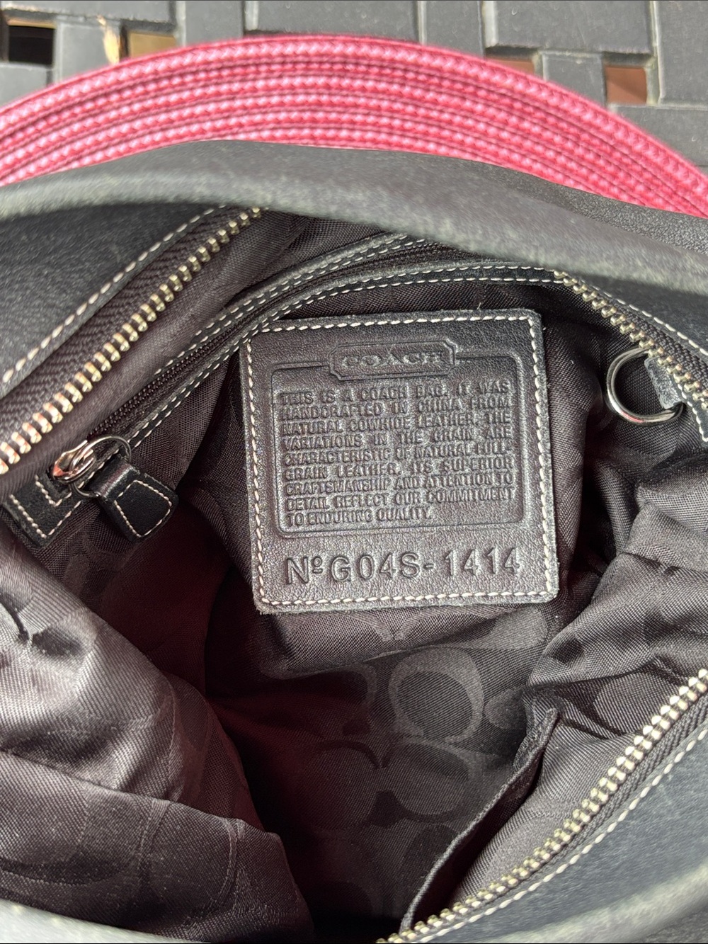 Coach Legacy Black Leather Zip Closure Shoulder Bag - Picture 3 of 10